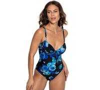 Pour Moi Portofino Padded Swimsuit - Black Floral - 32D