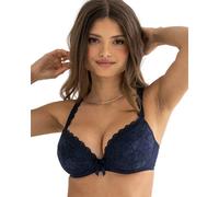 Pour Moi Rebel Padded Plunge Bra - Midnight - 38DD