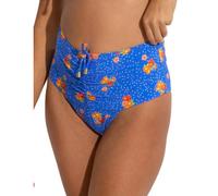 Pour Moi Santa Cruz High Waist Bikini Brief - Blue Floral - 2XL - 18