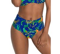 Pour Moi Santa Cruz High Waist Bikini Brief - Blue Tropical - S - 10