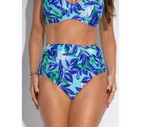 Pour Moi Santa Monica Printed Super High Waist Control Brief Aqua Mix