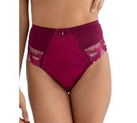 Pour Moi Sofia Lace Embroidered Deep Brief - Berry/Pink - S - 10