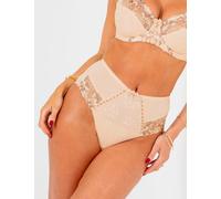 Pour Moi Sofia Lace Embroidered Full Briefs Beige