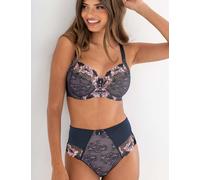 Pour Moi Sofia Lace Embroidered Full Briefs Dark Navy Mix