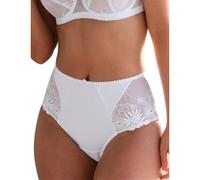 Pour Moi? Women's St Tropez High Waist Deep Brief Full, White (White White), 8 (Size:8)
