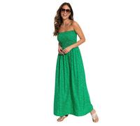 Pour Moi Strapless Beach Dress - Green Spot - XS - 8