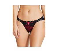 Pour Moi? Women's Amour Brazilian Brief, Black (Black/Scarlet Black/Scarlet), (Size:18)