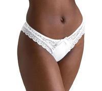 Pour Moi? Women's Rebel Brazilian Brief Brazilian Knicker, White, 16