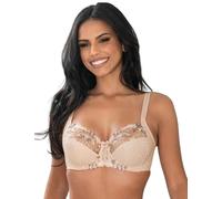 Pour Moi? Women's Sirens Sofia Lace Embroidered Side Support Everyday Bra, Beige (Latte Beige), 34FF UK