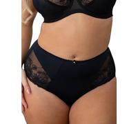Pour Moi? Women's St Tropez High Waist Deep Brief Full, Black (Black Black), (Size:14)