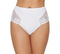 Pour Moi? Women's St Tropez High Waist Deep Brief Full, White (White White), 8 (Size:8)