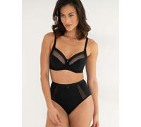 Pour Moi Women's Viva Luxe High Waisted Midi Knickers - 14 - Black, Black