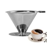 Pour On Coffee, Coffee Dripper | Reusable Stainless Steel Filter,Paperless Pouring Over Coffee Maker, Easy Clean, Reusable Filter, Cone Dripper