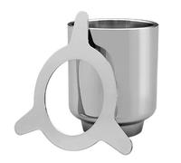 Pour Over Coffee Dripper, Reusable Stainless Steel Cone with Stand for Single Cup Brewing, Ideal for Travel and Camping, Paperless Filter Coffee Maker