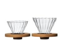 Pour Over Coffee Filter - 300ml Glass Dripper Transparent Cone | Reusable Manual Brewing Funnel Serving Craft Coffee Accessory For Kitchen Coffee Cup