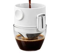 Pour Over Coffee Filter Cup | Stainless Steel Foldable,No Paper Coffee Filter Cup - for Camping Travel Dorm Apartment Enthusiasts College Students Adventurers