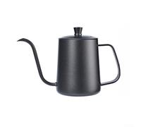 Pour-Over Coffee Kettle for Home Brewing 304 Spout Steel Having Black Long Stainless 250ml/350ml/400ml Sizes with or - Wave White Kalita Compatible(L-400ML Black)