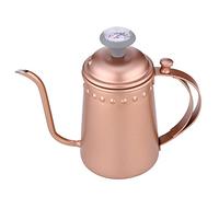 Pour Over Coffee Kettle, Gooseneck Kettle with Thermometer, Premium Stainless Steel Coffee Maker Tea Pot, for Drip Coffee, French Press and Tea Brewing-700ml
