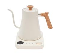 Pour Over Kettle For Coffee Gooseneck Kettles Stainless Steel Electric Water Kettles ±1°F Temperature Control (104-212℉) Insulation Timer 1200W LED Display(White)