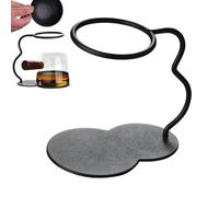 Pour Over Tea Stand - Metal Strainer Rack with Stable Base, Durable Brewing Holder for Loose Leaf | Home Kitchen, Outdoor Picnics, Café Brewing, Camping Gear, Tea Preparation Setup