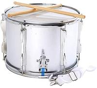 POUR Snare Drum Kit High Barrel Snare Drum 13 Inch Snare Drum Instrument Dual Tone Drum Professional Marching Snare Drum With Drum Stick,Friendly321