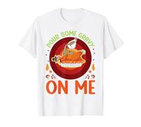 Pour Some Gravy On Me Happy Turkey Day Thanksgiving Dinner Value Graphic T-Shirt, Men, White, S