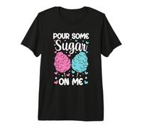 Pour Some Sugar On Me Funny Cotton Candy Patch Sweet Kids Premium T-Shirt