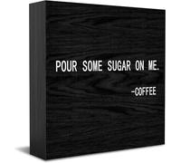 Pour Some Sugar On Me New Home Decor Rustic Gift Ideas Wood Sign Desk Shelf Farmhouse Room Decorations 5 × 5 Inch