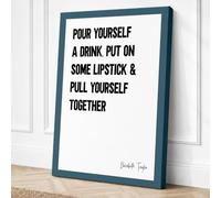 Pour Yourself Together Canvas Wall Art Print 24x16 Inch (61 x 41 cm)