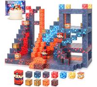 Pourbibi COOLJOYA Magnetic Blocks-54 PCS Magnetic Building Blocks, Construction Toys for Montessori Birthday Gifts