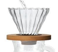 Poured Over Coffee Cone - Transparent Conical Drip Funnel Single Manual Beer Machine | Reusable Filter Holder Manual Preparation Method
