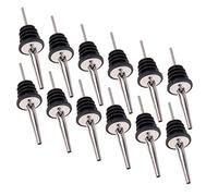 Pourer Stainless Steel Wine Pourer Oil Pourer Liquor Stopper with Leakage Proof for Drinks in Home Bars 12 Pcs