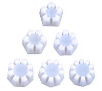 -Pouring Cups - 6 Pieces Silicone Paint Pourers Split Multi Slot Cups | Acrylic Flower Pouring Cups for Liquid Art, Resin, DIY Painting, Acrylic Pour Medium, Craft Studio, Home Art Projects