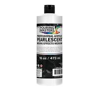Pouring Masters 16 Oz (Pint) Acrylic Pearlescent Effects Medium - Creates Pearl Iridescent Metallic Shimmer for Fluid Art & Acrylic Painting
