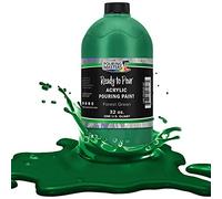 Pouring Masters Forest Green Acrylic Ready to Pour Pouring Paint - Premium 32-Ounce Pre-Mixed Water-Based - for Canvas, Wood, Paper, Crafts, Tile, Rocks and More