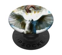 Pouring Out The Holy Spirit Dove of Peace New Wine PopSockets Adhesive PopGrip