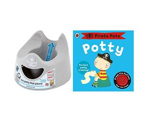 Pourty Easy-to-Pour Potty (Penguin Grey), P1GR & Pirate Pete's Potty: A Noisy Sound Book (Pirate Pete and Princess Polly)