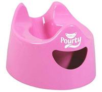 Toddler Essentials Easy Pour Potty - Dark Pink | Portable Potty Training Toilet Seat for Toddlers | Hygienic, Easy to Clean, and Travel-Friendly