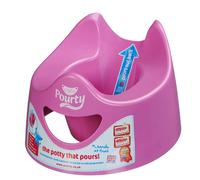 Toddler Essentials Easy Pour Potty - Dark Blue | Portable Potty Training Toilet Seat for Toddlers | Hygienic, Easy to Clean, and Travel-Friendly