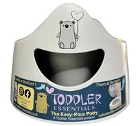 Toddler Essentials Easy Pour Potty - Dark Blue | Portable Potty Training Toilet Seat for Toddlers | Hygienic, Easy to Clean, and Travel-Friendly