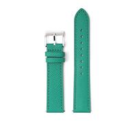 Pouszy 18/20/22mm Genuine Leather Strap, Stainless Steel Quick-Release Buckle, Suitable for Everyday Wear.,Green,20mm