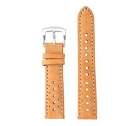 Pouszy 20/22mm Quick-Release Genuine Leather Strap, Versatile Interchangeable Strap, Suitable for Both Business and Casual Occasions.,Khaki,20mm