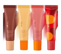 Pout Preserve Summer Lip Gloss - Pout Preserve Hydrating Peptide Lip Treatment,Shiny Lip Stain Tint,Long Lasting Lip Gloss Plumping Lip Oil (Mixed 4Pcs)