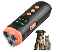 Pouway Anti Barking Device for Dogs, Dog Bark Deterrent Device with LED Flashlight, Bark Deterrents Control for Indoor Outdoor, Stop Bad Behavior Without Yelling or Swatting (C,1PC)
