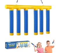 Pouway Catching Sticks Game, Falling Sticks Catching Game, Stick Drop Reaction Training Toy, 3 Dropping Speeds Adjustable, Hand-Eye Coordination Agility Sensory Training Toy For Kids Adults (Blue)