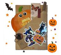 Pouway Halloween Witch Blind Date with A Book, Horror Halloween Blind Date with A Book Gift Box, Ghostly Blind Date Book Date, Set for Family, Friends Books Lovers (A)