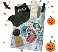 Pouway Halloween Witch Blind Date with A Book, Horror Halloween Blind Date with A Book Gift Box, Ghostly Blind Date Book Date, Set for Family, Friends Books Lovers (B)