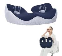 Pouway Outfany Ergoseat, Hilipert Memory Foam Seat Cushion, Welnax Orthosoothe Memory Foam U-Shaped Seat Cushion, Sherum Ergoseat Pain Relief for Long Sitting, Office, Car Drivers (Navy)