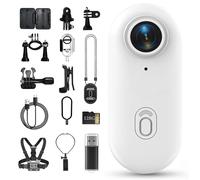 POV Camera, 2025 New body camera - 4k Pocket Thumb Action Cam,170° Wide Angle,Wearable Video Recording, for Cycling, Diving and Outdoors Activities (White,128G)