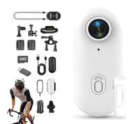 POV Camera 4k, POV Capture Pro, Wearable Bodycam Thumb Pocket Action with Sound 4k, Waterproof, New Ultra Wide Angle, Multifunction,Video Recording Night Vision for Cycling (White,64G)